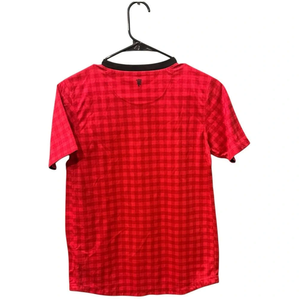 Nike Manchester United 2012-13 season home soccer football jersey in red gingham